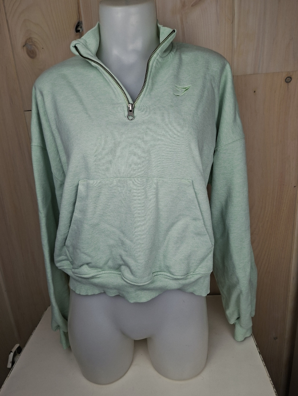 🍄3/50$🍄 Gymshark Rest Day Sweats 1/2 Zip Pullover Kangaroo Pocket Size Small - Picture 3 of 12